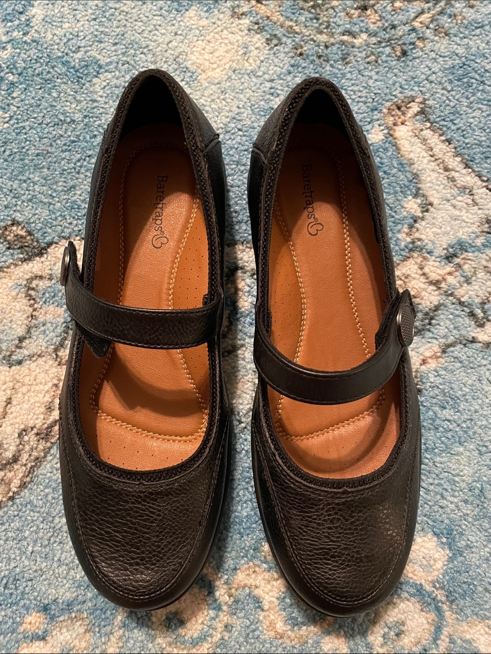 ✨Baretraps Joesie Black Mary Jane Comfort Flats - Size 8.5✨